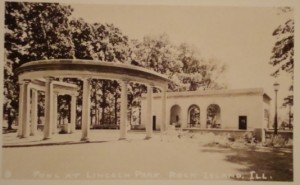 Early View of Pool House and Peristyle from the North