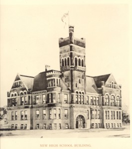 Rock Island's Third High School - Drawing from 1893 Book